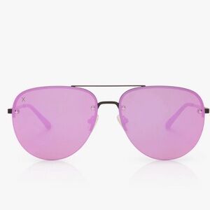 Dime Cienaga Aviator Sunglasses with Purple Tint